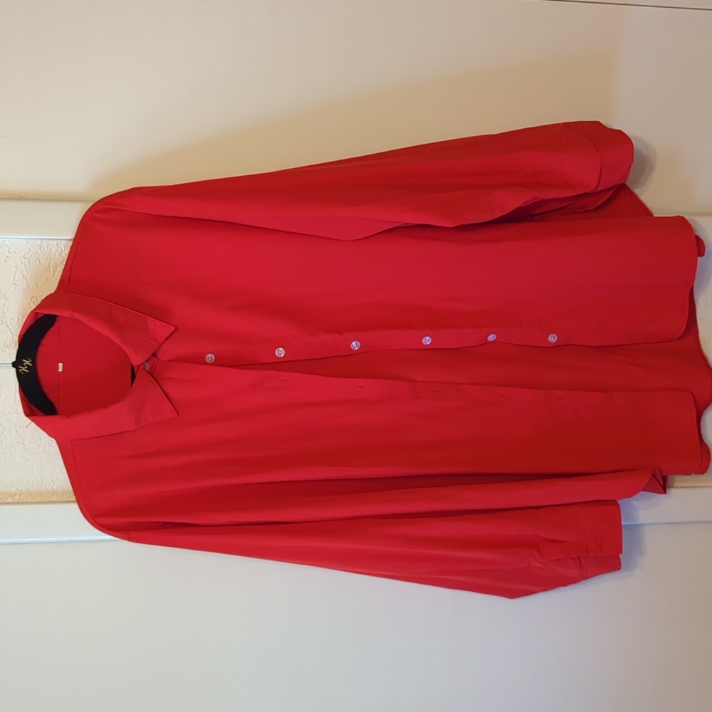 Red Button-Up Shirt